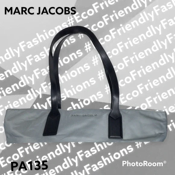 Marc Jacobs New York Women's Gray Nylon Wingman Tote Shoulder Handbag Large